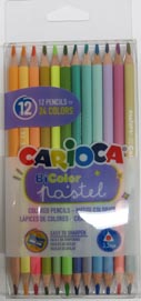 Carioca Farbstifte Bi-Color E-12